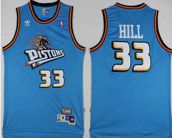 Pistons 33 Grant Hill Blue Hardwood Classics Jersey,We sell and wholesale Pistons 33 Grant Hill Blue Hardwood Classics Jersey on line form chian!